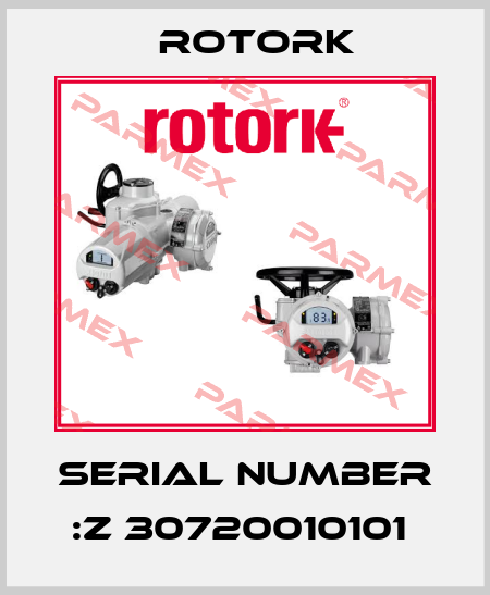 SERIAL NUMBER :Z 30720010101  Rotork
