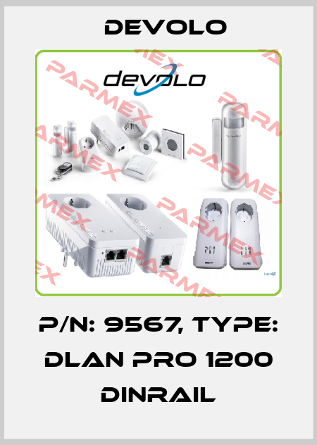 p/n: 9567, Type: dLAN pro 1200 DINrail DEVOLO