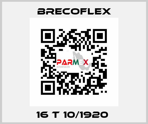 16 T 10/1920  Brecoflex