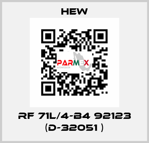 RF 71L/4-B4 92123 (D-32051 ) HEW