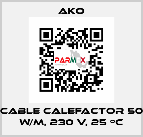 Cable calefactor 50 W/m, 230 V, 25 ºC AKO