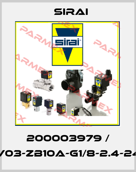 200003979 / L172V03-ZB10A-G1/8-2.4-24VDC Sirai