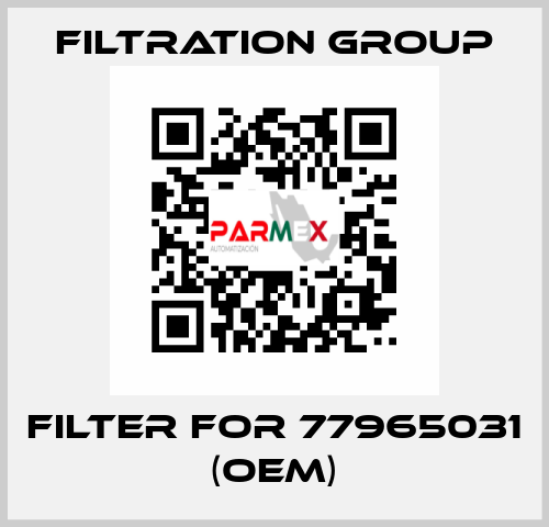 Filter for 77965031 (OEM) Filtration Group