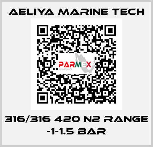 316/316 420 N2 RANGE -1-1.5 BAR Aeliya Marine Tech
