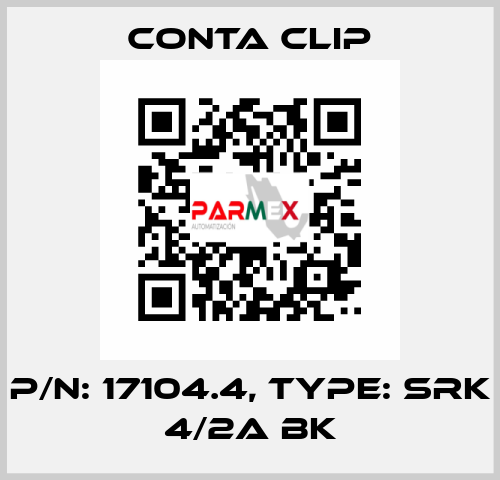 P/N: 17104.4, Type: SRK 4/2A BK Conta Clip