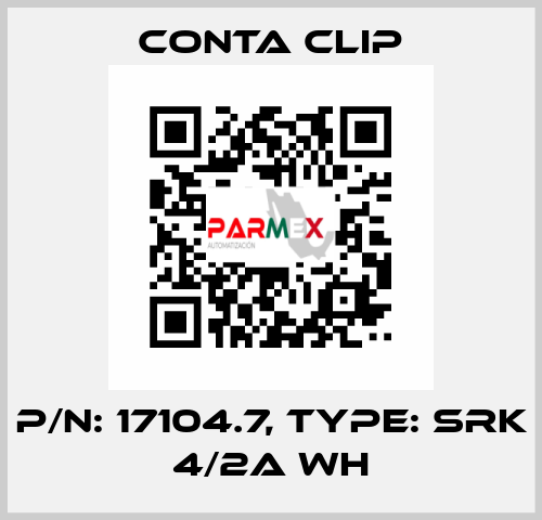 P/N: 17104.7, Type: SRK 4/2A WH Conta Clip