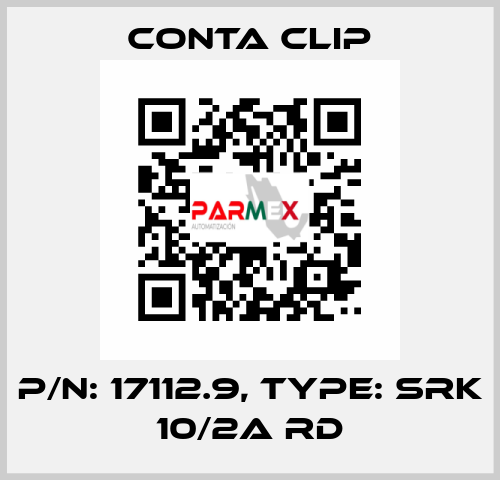 P/N: 17112.9, Type: SRK 10/2A RD Conta Clip