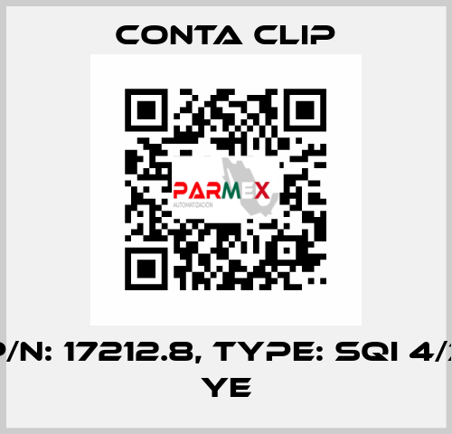 P/N: 17212.8, Type: SQI 4/3 YE Conta Clip