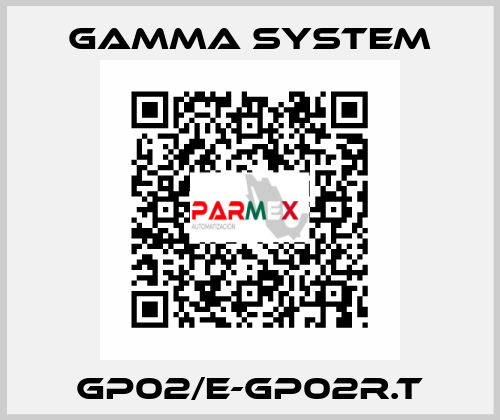 GP02/E-GP02R.T GAMMA SYSTEM