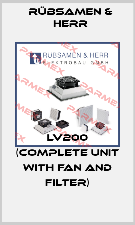 LV200 (complete unit with fan and filter) Rübsamen & Herr
