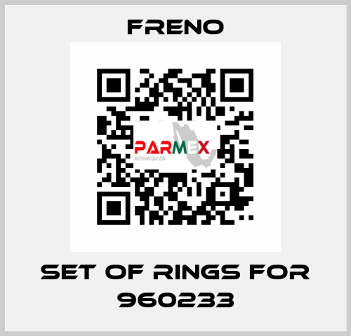 Set of rings for 960233 Freno