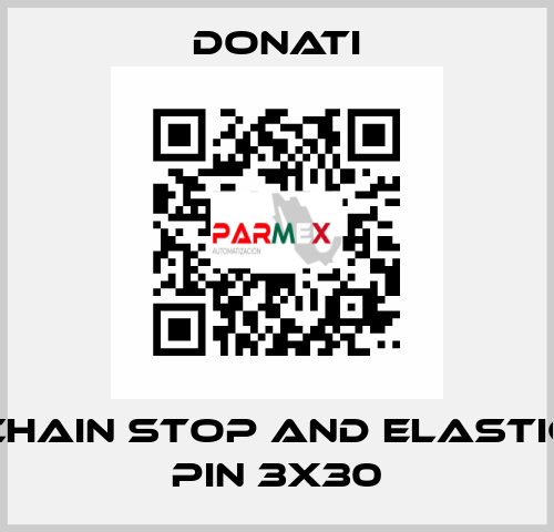 Chain stop and elastic pin 3x30 Donati