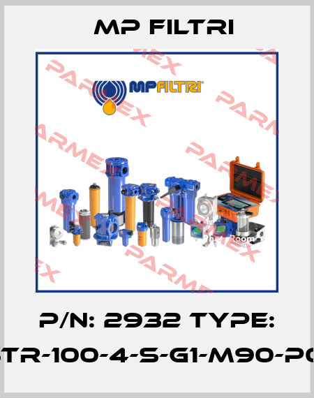 P/N: 2932 Type: STR-100-4-S-G1-M90-P01 MP Filtri