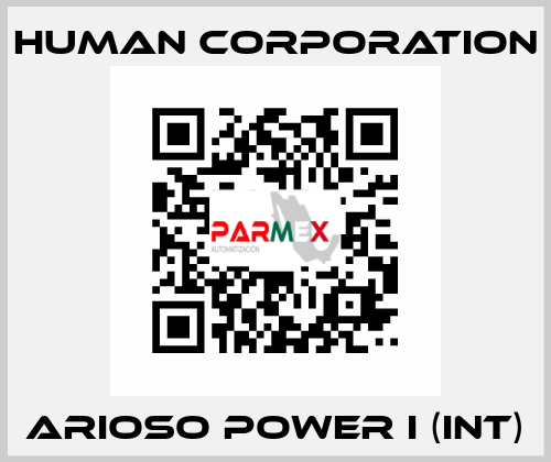 Arioso Power I (Int) Human Corporation