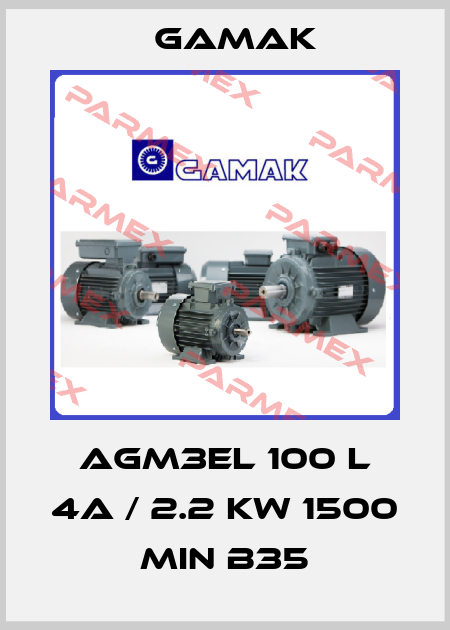 AGM3EL 100 L 4a / 2.2 KW 1500 MIN B35 Gamak