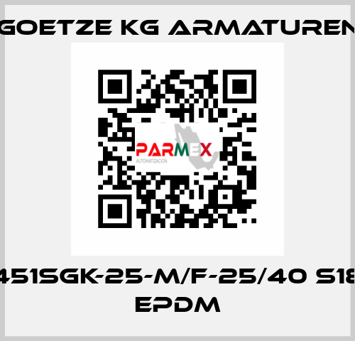 451sGK-25-m/f-25/40 S18 EPDM Goetze KG Armaturen