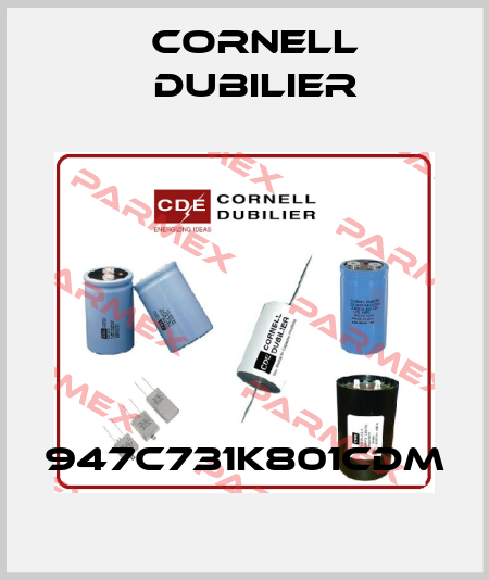 947C731K801CDM Cornell Dubilier