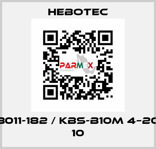 3011-182 / KBS-B10M 4–20 10 HEBOTEC