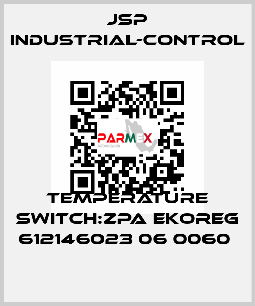 TEMPERATURE SWITCH:ZPA EKOREG 612146023 06 0060  JSP Industrial-Control