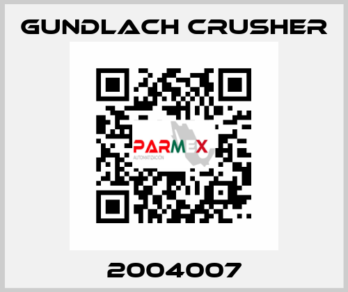 2004007 Gundlach Crusher