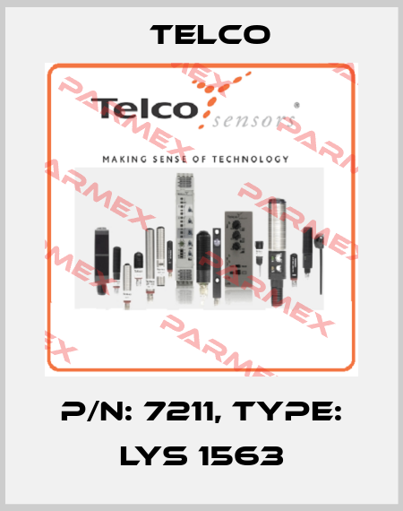p/n: 7211, Type: LYS 1563 Telco