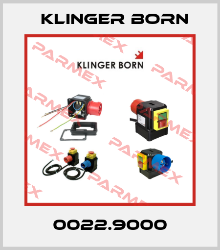 0022.9000 Klinger Born