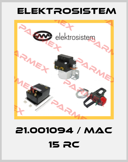 21.001094 / MAC 15 RC Elektrosistem
