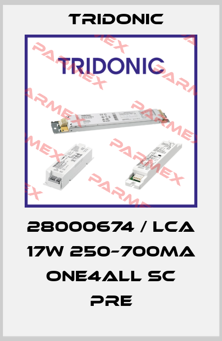 28000674 / LCA 17W 250–700mA one4all SC PRE Tridonic