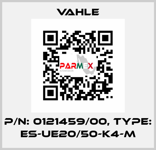 P/n: 0121459/00, Type: ES-UE20/50-K4-M Vahle