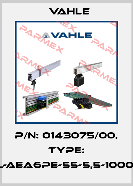P/n: 0143075/00, Type: AL-AEA6PE-55-5,5-1000-D Vahle