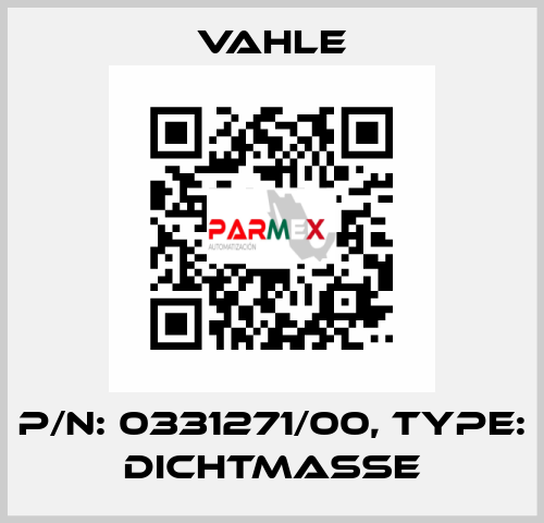 P/n: 0331271/00, Type: DICHTMASSE Vahle