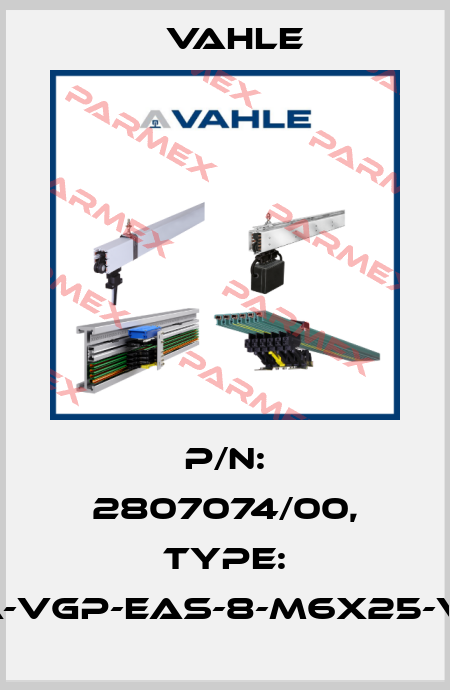P/n: 2807074/00, Type: SA-VGP-EAS-8-M6x25-V.E. Vahle