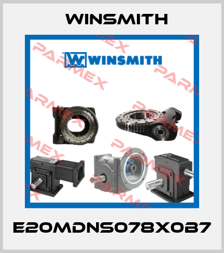 E20MDNS078X0B7 Winsmith
