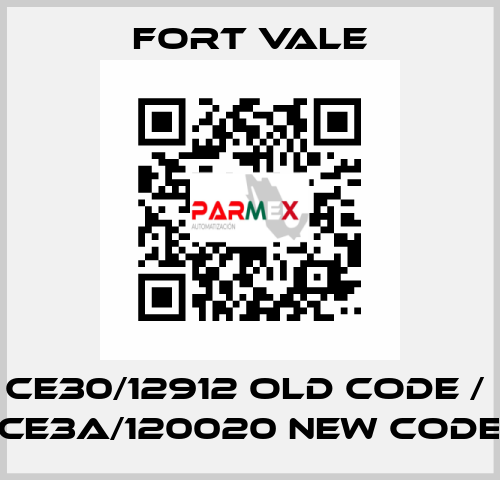 CE30/12912 old code /  CE3A/120020 new code Fort Vale