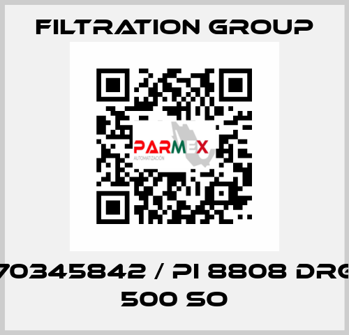 70345842 / PI 8808 DRG 500 SO Filtration Group