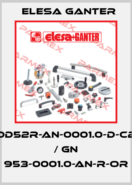 DD52R-AN-0001.0-D-C2 / GN 953-0001.0-AN-R-OR Elesa Ganter