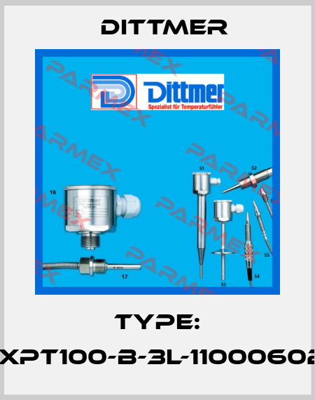 Type: 1xPT100-B-3L-11000602 Dittmer