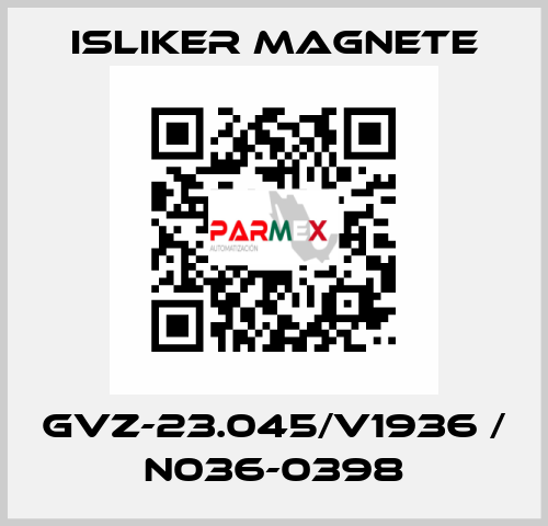 GVZ-23.045/V1936 / N036-0398 ISLIKER MAGNETE