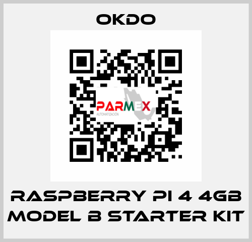 Raspberry Pi 4 4GB Model B Starter Kit Okdo