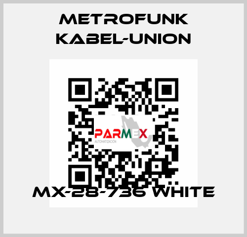 MX-28-736 white METROFUNK KABEL-UNION