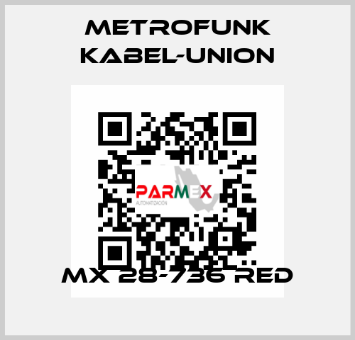 MX 28-736 Red METROFUNK KABEL-UNION