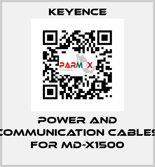 power and communication cables for MD-X1500 Keyence