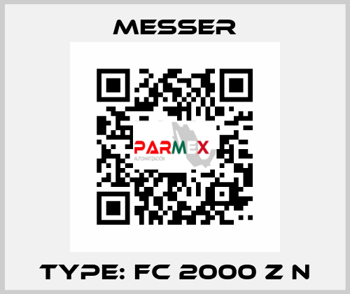 Type: FC 2000 Z N Messer