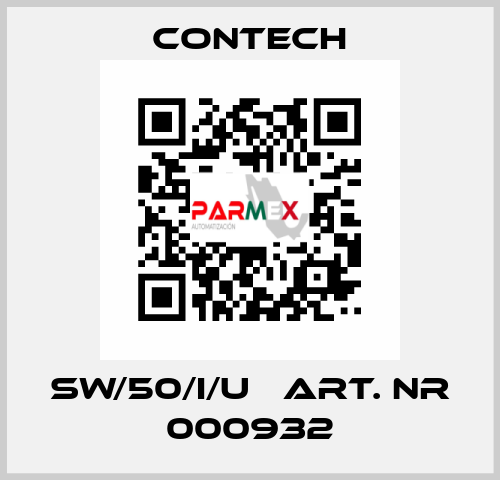 SW/50/I/U   Art. nr 000932 Contech