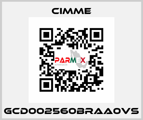 GCD002560BRAA0VS Cimme