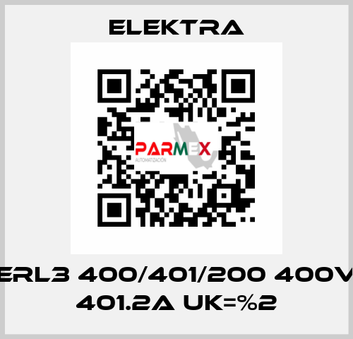 ERL3 400/401/200 400V 401.2A Uk=%2 ELEKTRA