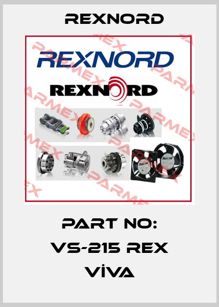 part no: VS-215 REX VİVA Rexnord
