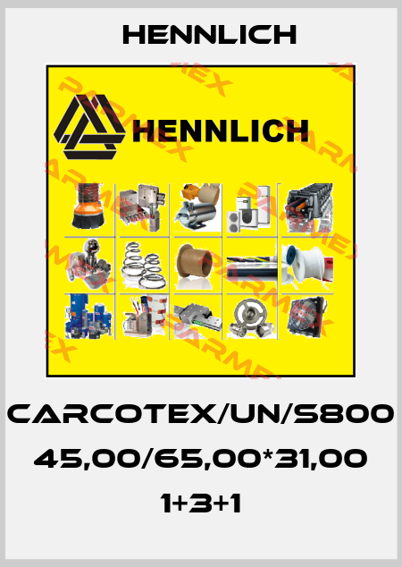 CARCOTEX/UN/S800 45,00/65,00*31,00 1+3+1 Hennlich