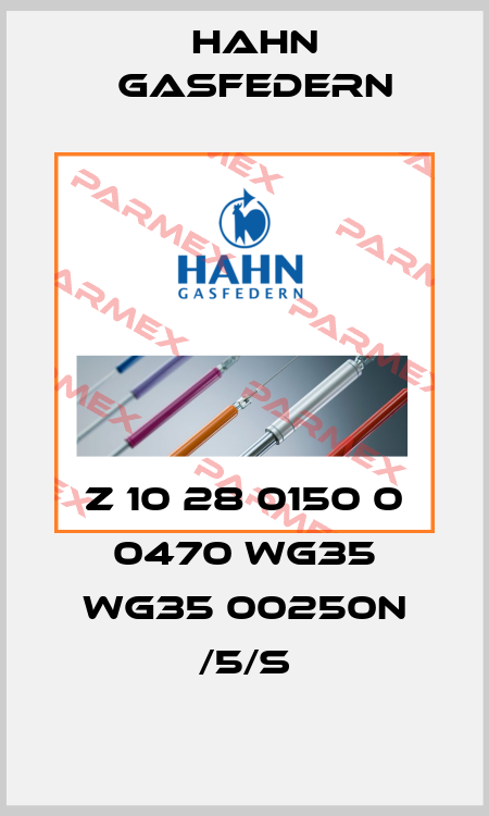 Z 10 28 0150 0 0470 WG35 WG35 00250N /5/S Hahn Gasfedern