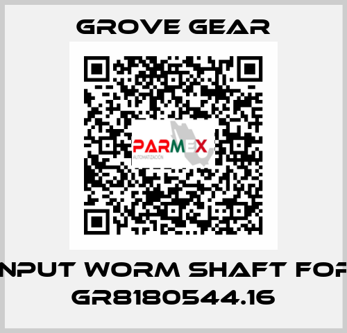 input worm shaft for GR8180544.16 GROVE GEAR